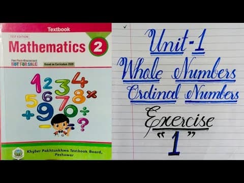 Class 2 new course Mathematics kpk board