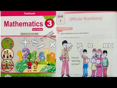 Class 3 new course 2021 Mathematics book
