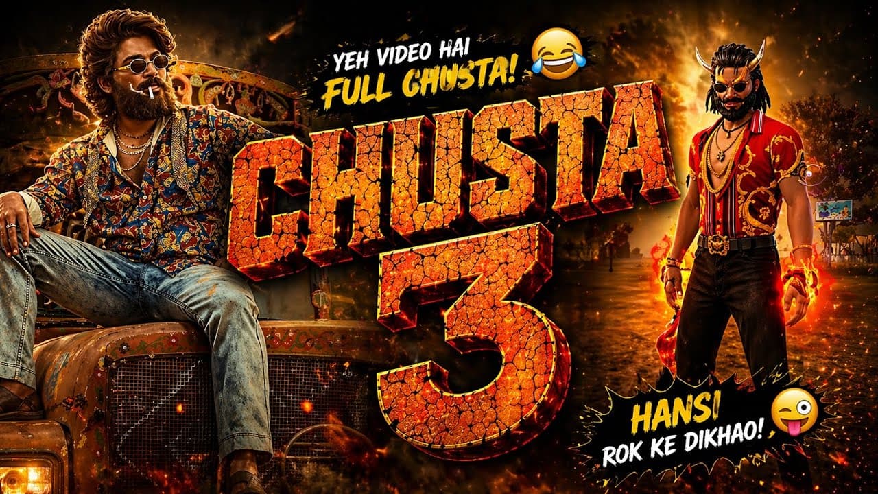 CHUSTA 3: Pushpa vs Free Fire Ultra Funny Moments 🤣 | Hasi Rok Ke Dikhao!