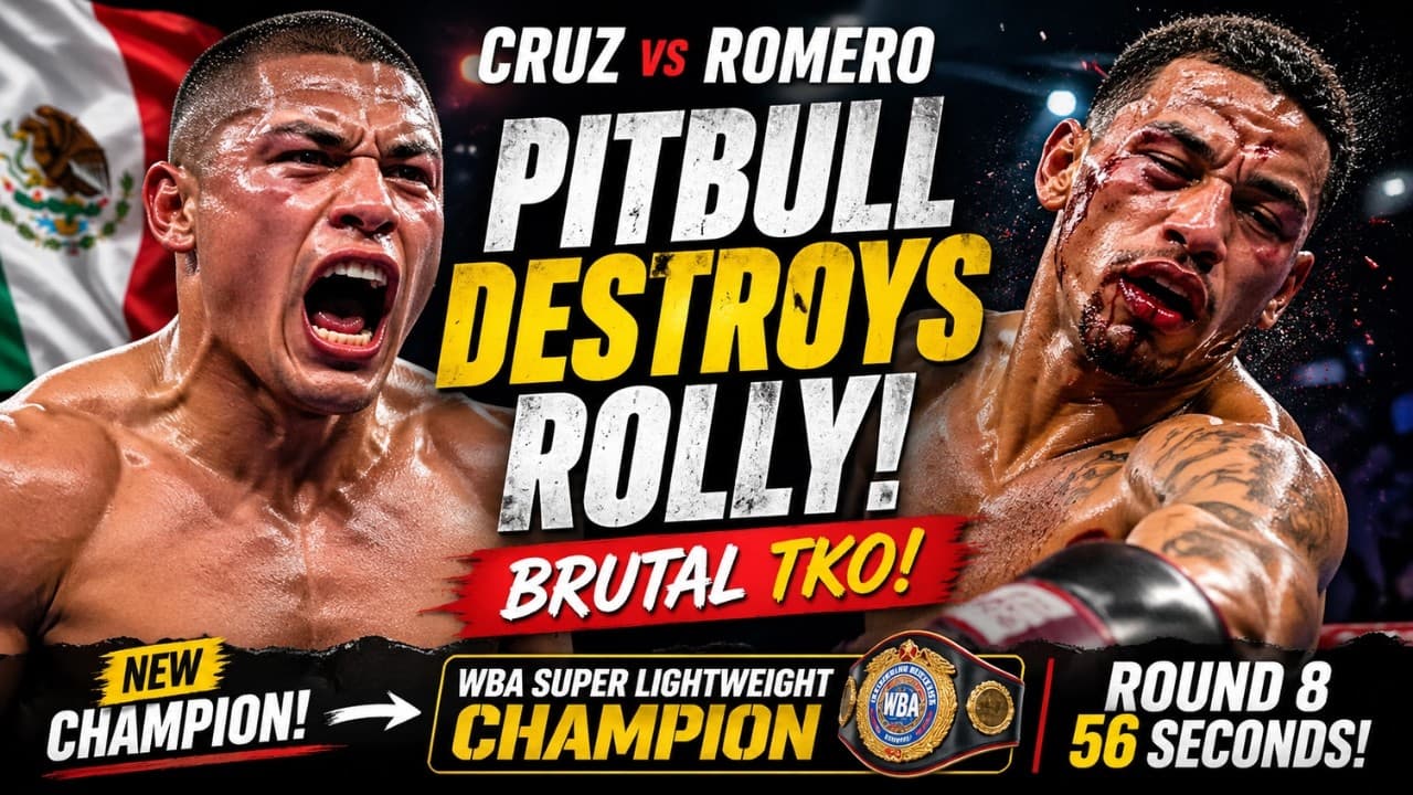 ISAAC CRUZ DESTROYS ROLLY ROMERO 😱 Brutal TKO Breakdown | Pitbull Takes Over 140!
