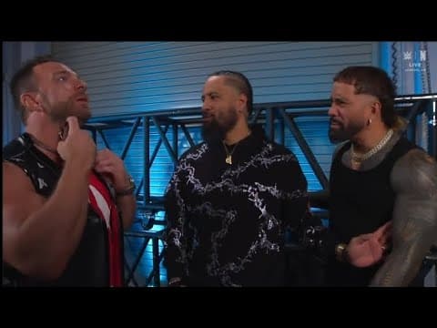 The Usos & LA knight backstage segment _WWE RAW 27 APRIL 2026