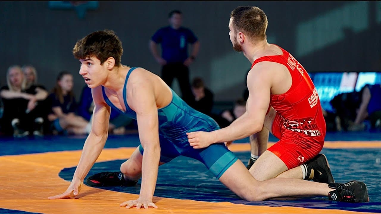 U20 Illia Marchak (EST) vs Marat Satalov (EST) 70kg final! Freestyle men wrestling tournament.