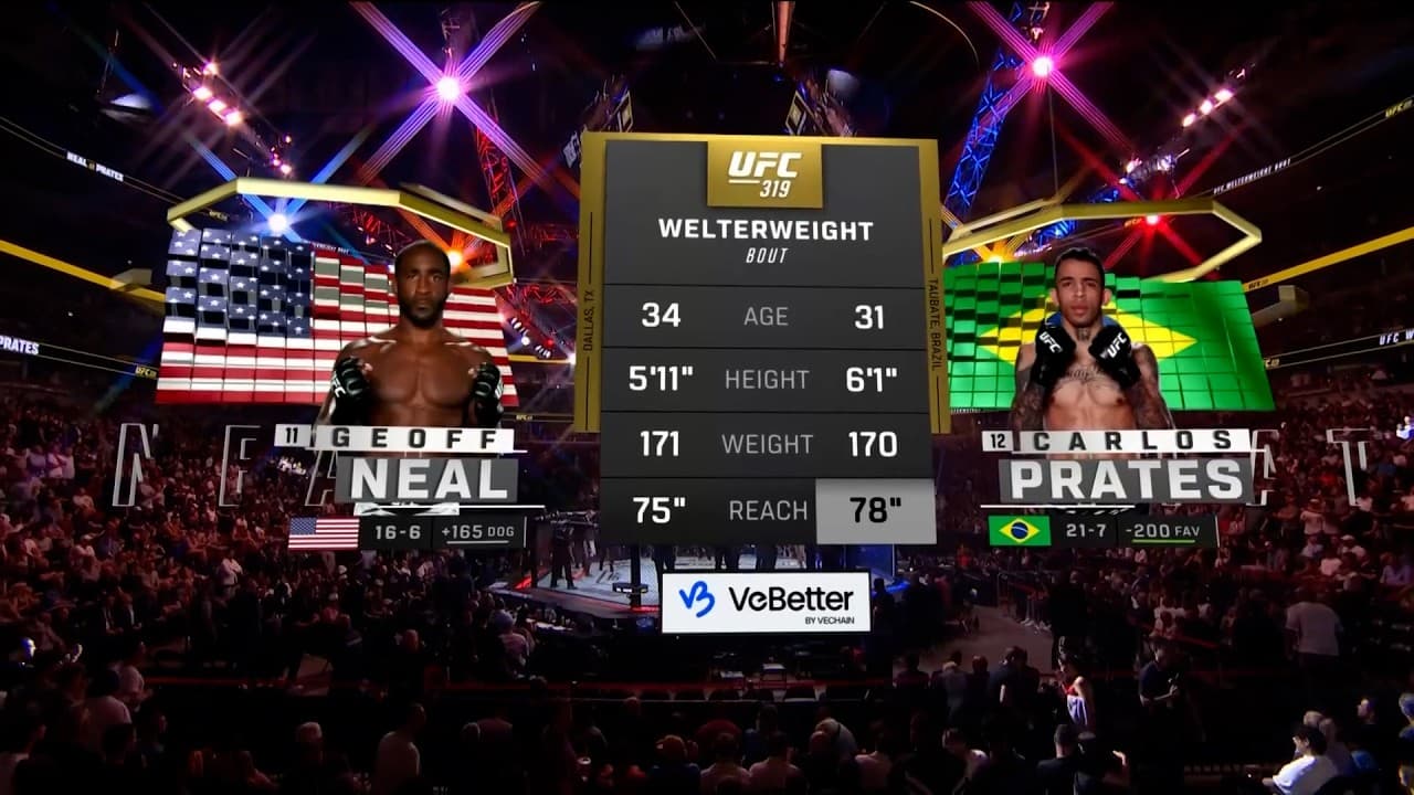 Geoff Neal x Carlos Prates | LUTA COMPLETA | UFC Perth