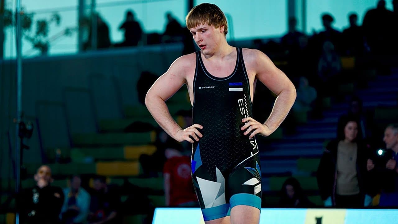 U20 Renar Joonas (EST) vs Joosep Kold (EST) 130kg final! Greco-roman men wrestling tournament.