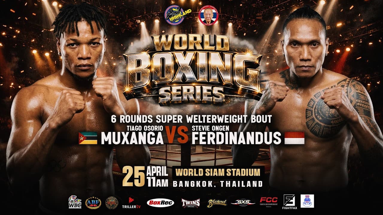 Tiago Osorio Muxanga MZ VS Stevie Ongen Ferdinandus ID | April 25, 2026 | Bangkok, Thailand