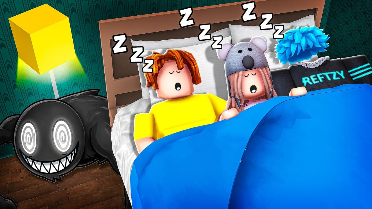 We SURVIVE the SCARIEST SLEEPOVER in Roblox...