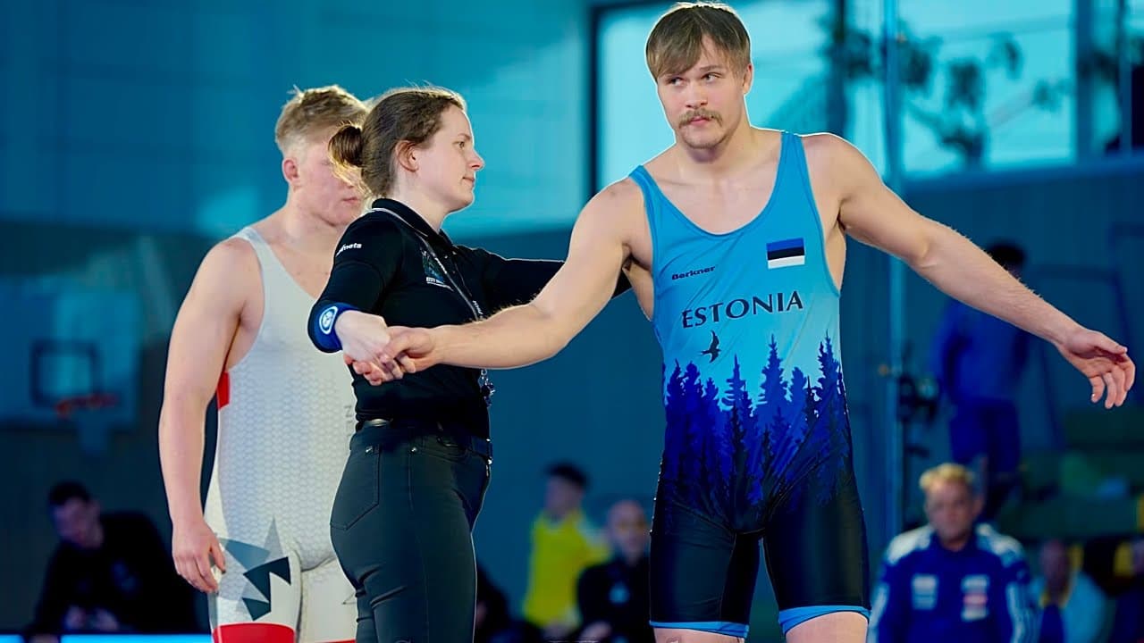U20 Mihkel Rein Nellis (EST) vs Marcus-Evert Uhtjärv (EST) 87kg final! Greco-roman men wrestling.