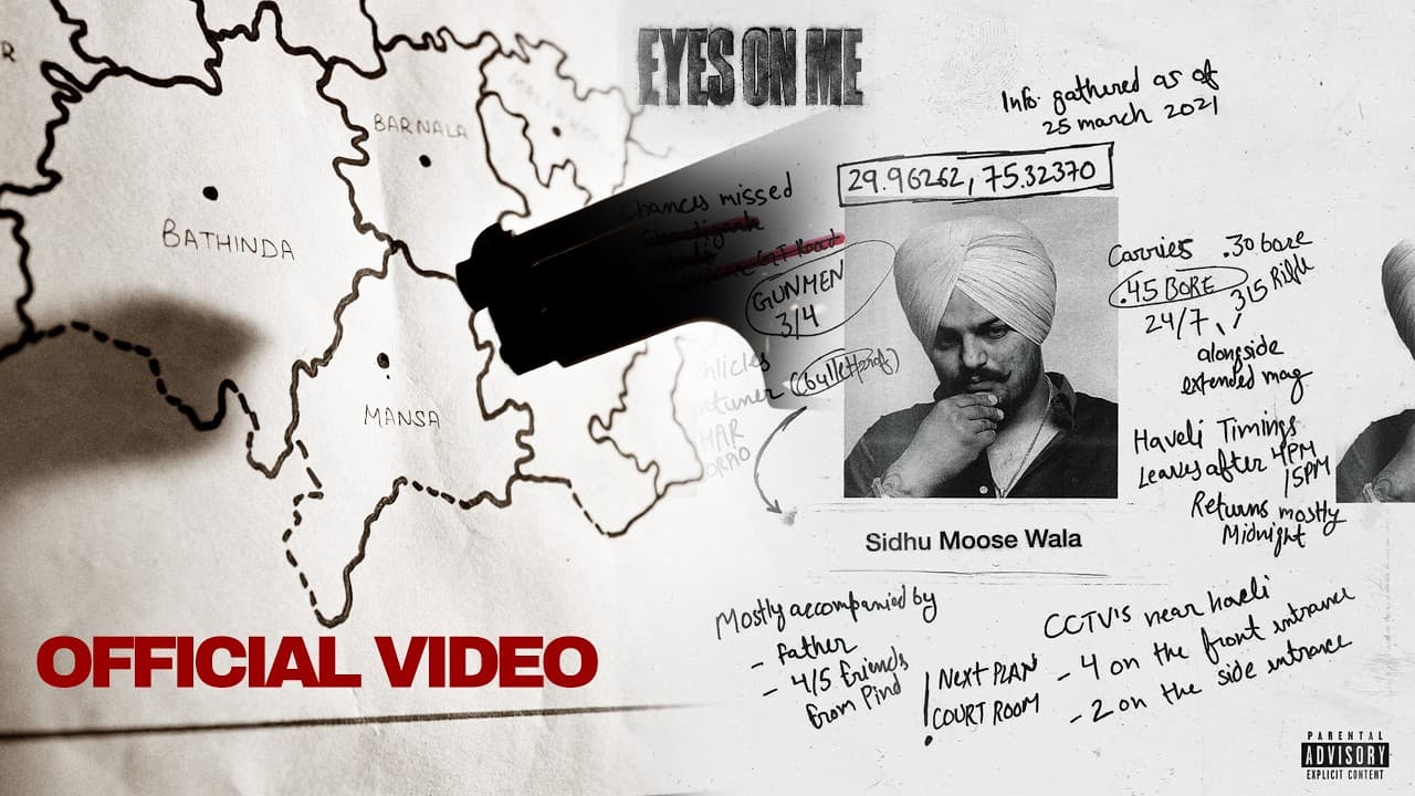 EYES ON ME (MUSIC VIDEO) SIDHU MOOSE WALA  |  THE KIDD