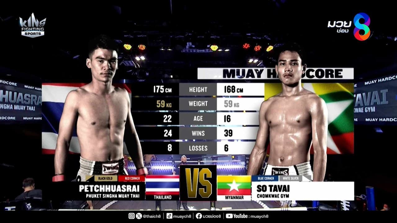 คู่เด็ดมวยมันส์ | เพชรหัวไทร ภูเก็ตสิงห์มวยไทย ดวล โซ ทวาย