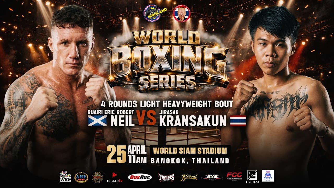 Ruairi Eric Robert Neil 🏴 VS Jirasak Kransakun TH | April 25, 2026 | Bangkok, Thailand