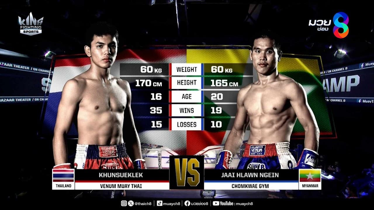 คู่เด็ดมวยมันส์ | ขุนศึกเล็ก เวนั่มมวยไทย ดวล จาย หลาว เงิน