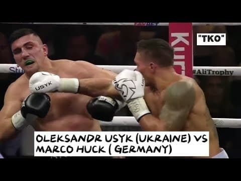 *TKO* OLEKSANDR USYK (UKRAINE) VS MARCO HUCK (GERMANY) BOXING KNOCKOUT