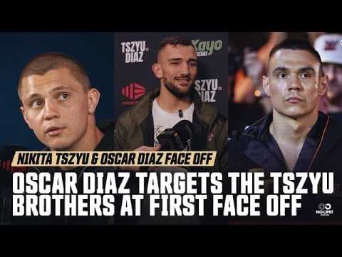 Diaz Targets BOTH Tszyu Brothers 👀 At First Face Off vs Nikita Tszyu | Nikita Tszyu responds