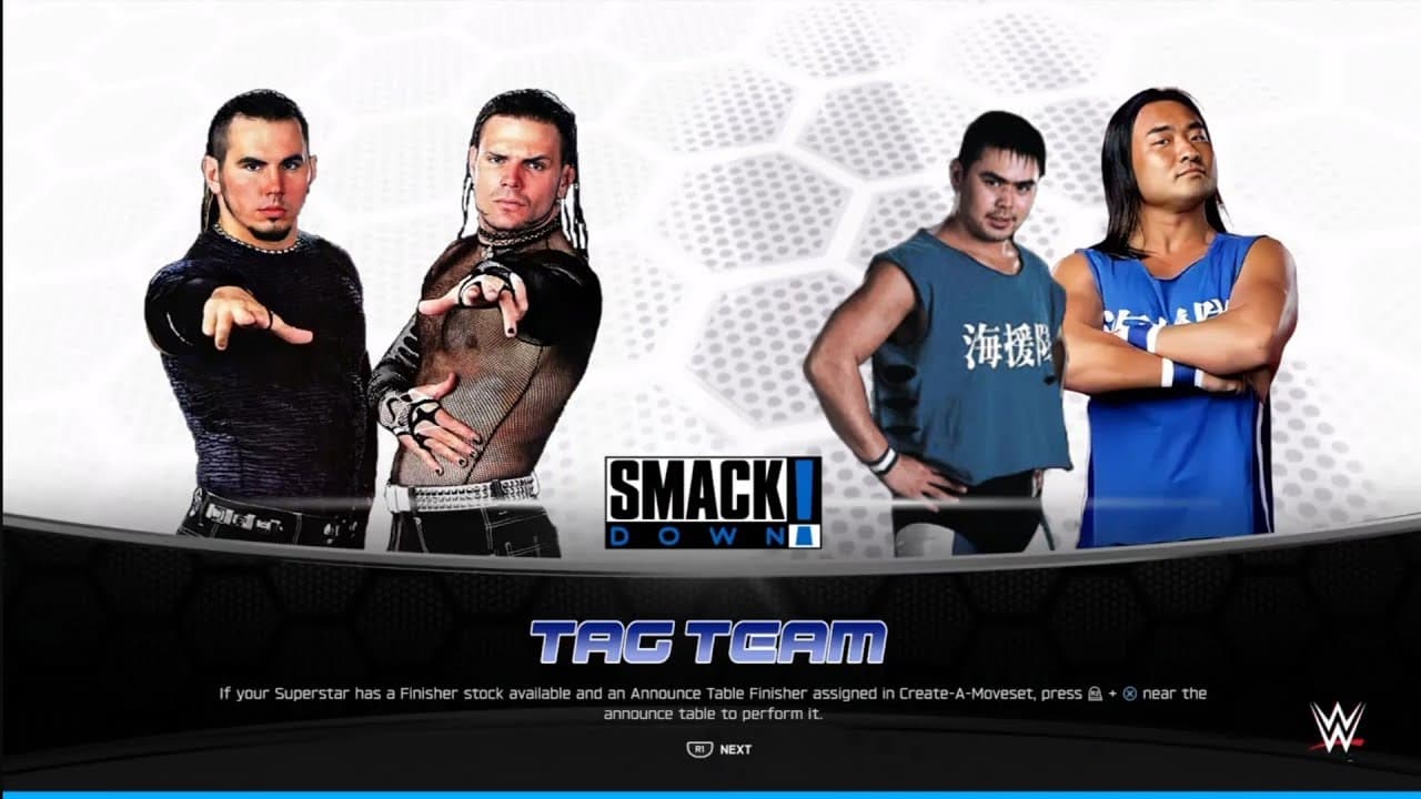 The Hardy Boyz vs Kaientai. Smackdown. WWE 2K25