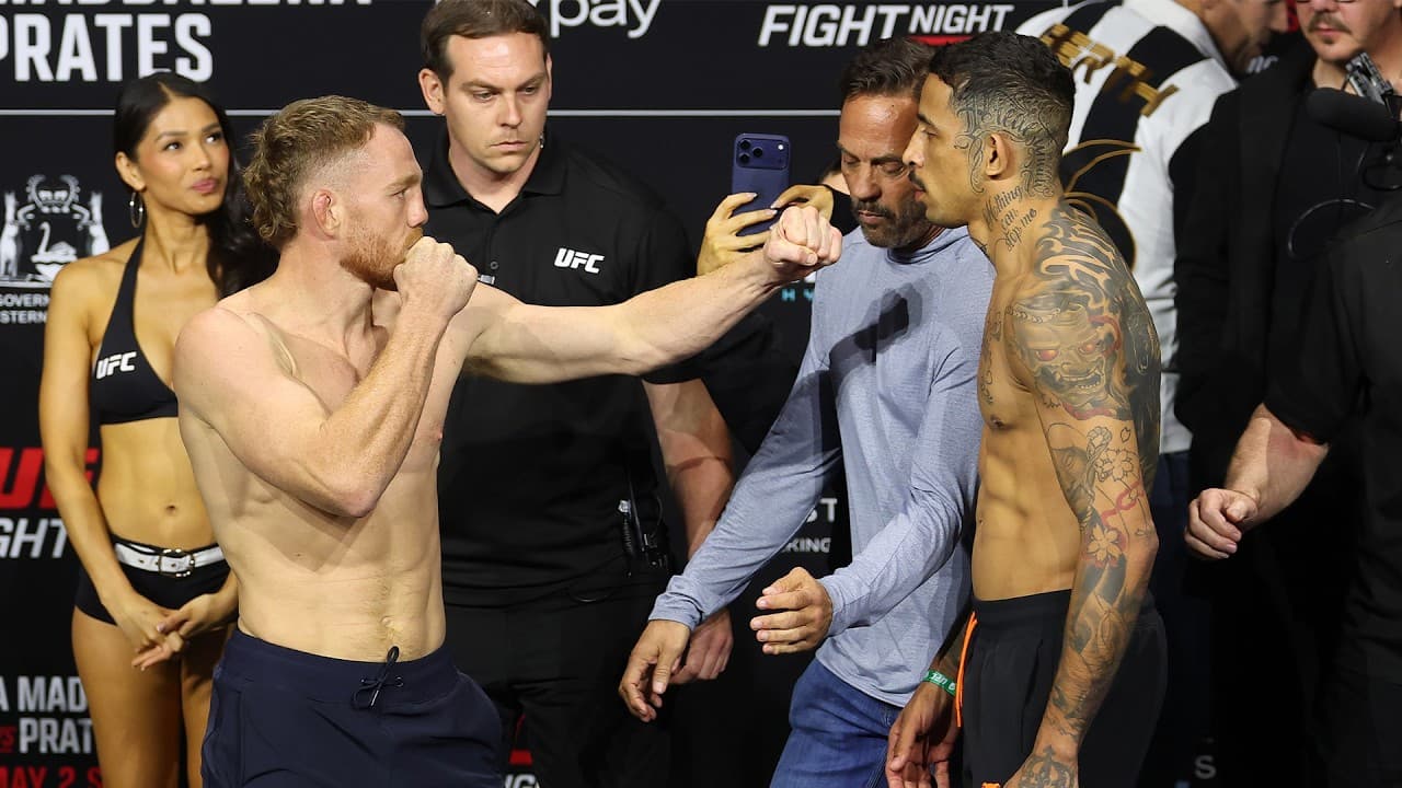 Encaradas da Pesagem | UFC Perth: Della Maddalena x Prates