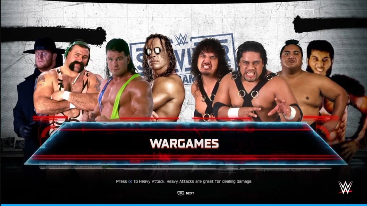 Team Hart vs Team Yokozuna. Wargamea. WWE 2K25