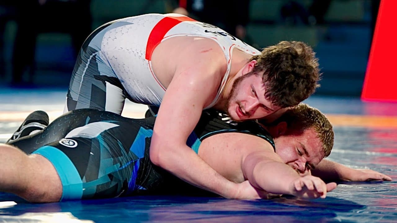 U20 Renar Joonas (EST) vs Kahro Pallon (EST) 125kg final! Freestyle men wrestling tournament.