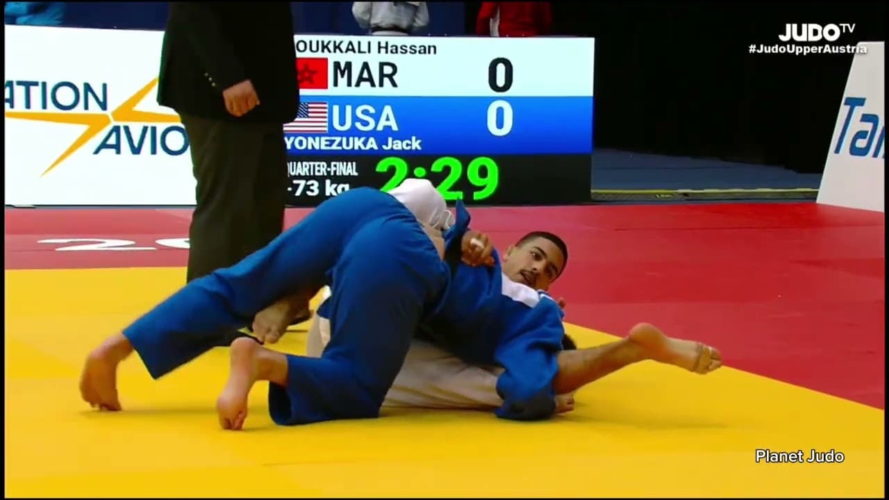 Hassan DOUKKALI 🇲🇦 🆚️ Jack YONEZUKA 🇺🇲 | четвертьфинал/-73кг | Гран При Австрия 2024