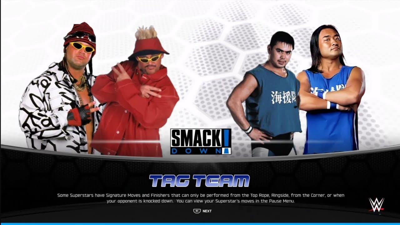 Too Cool vs Kaientai. Smackdown. WWE 2K25