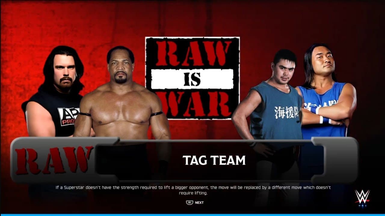 The Acolytes vs Kaientai. Raw is War. WWE 2K25