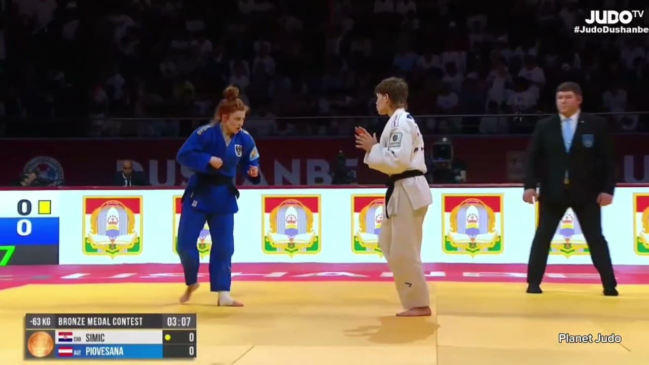 Nina SIMIC 🇭🇷 🆚️ Lubjana PIOVESANA 🇦🇹 | схватка за бронзу/-63кг | Большой Шлем Душанбе 2026
