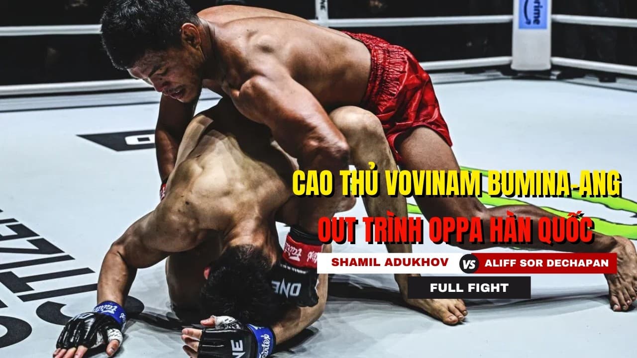 Cao thủ Vovinam Philippines tung gối và đấm liên hoàn, võ sĩ Hàn Quốc ôm đầu chịu trận