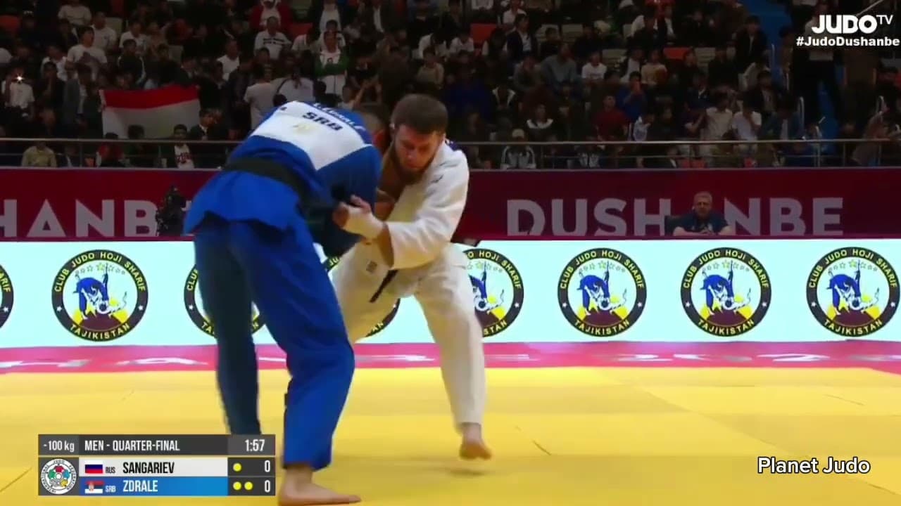 Adam SANGARIEV 🇷🇺 🆚️ Lazar ZDRALE 🇷🇸 | четвертьфинал/-100кг | Большой Шлем Душанбе 2026