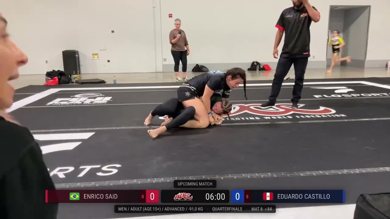 Erin heavy defeat nogi grapple match