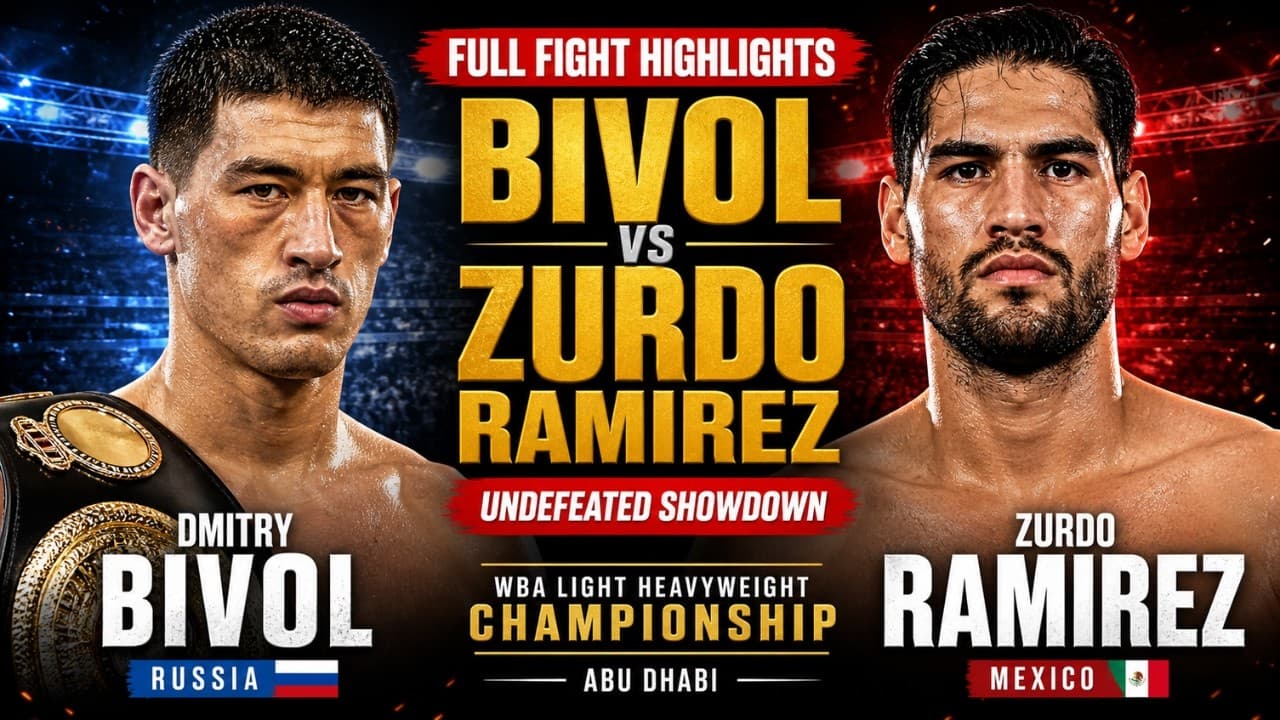 Dmitry Bivol vs Zurdo Ramirez FULL FIGHT HIGHLIGHTS Masterclass Boxing | Unbeaten Champion Dominates