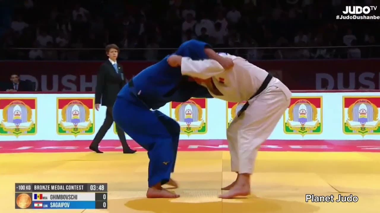 Vadim GHIMBOVSCHI 🇲🇩 🆚️ Caramnob SAGAIPOV 🇱🇧 | схватка за бронзу/-100кг | Большой Шлем Душанбе 2026