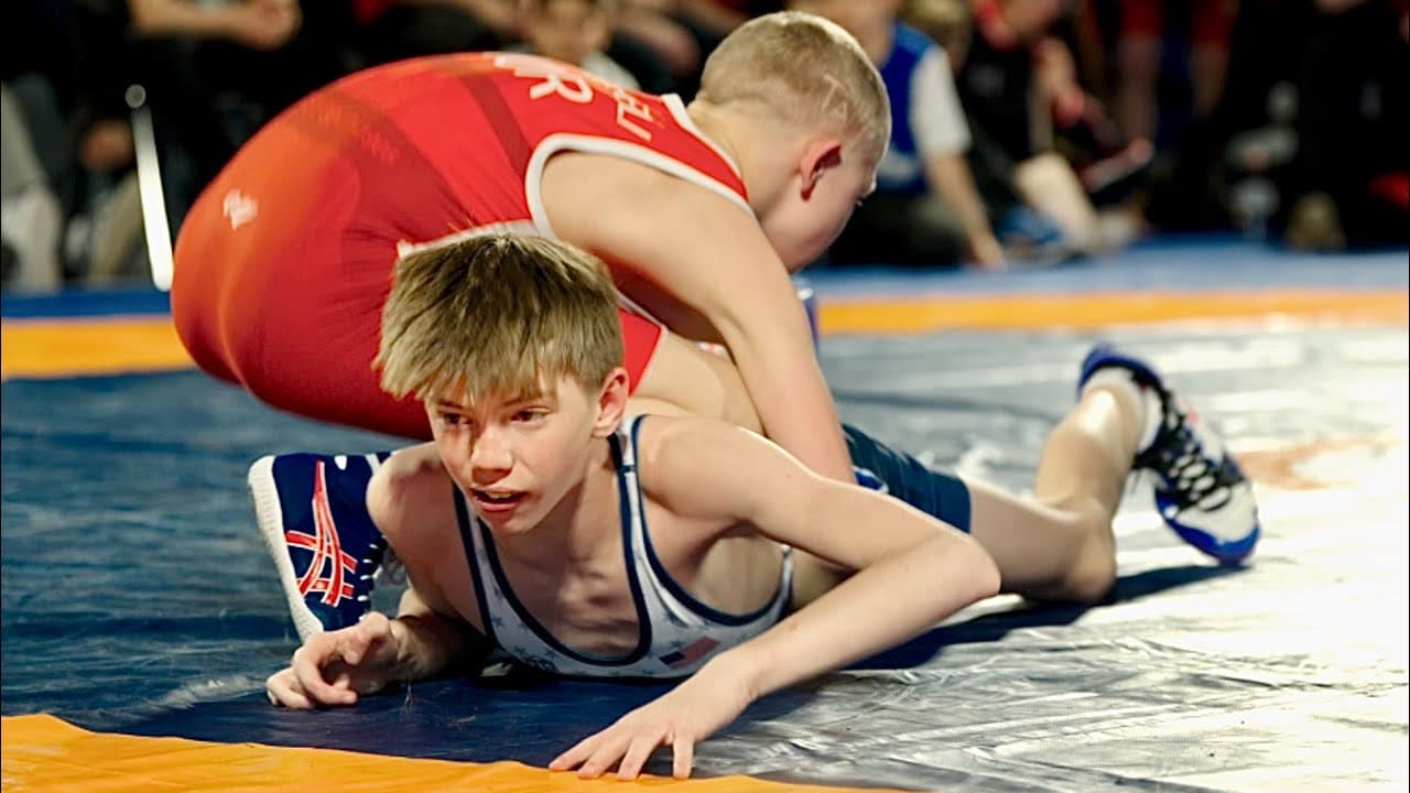 Norway vs USA. U15 Dennis Bjerkeli (NOR) vs Nathaniel Clubine (USA) 41kg. Greco-r boys wrestling.