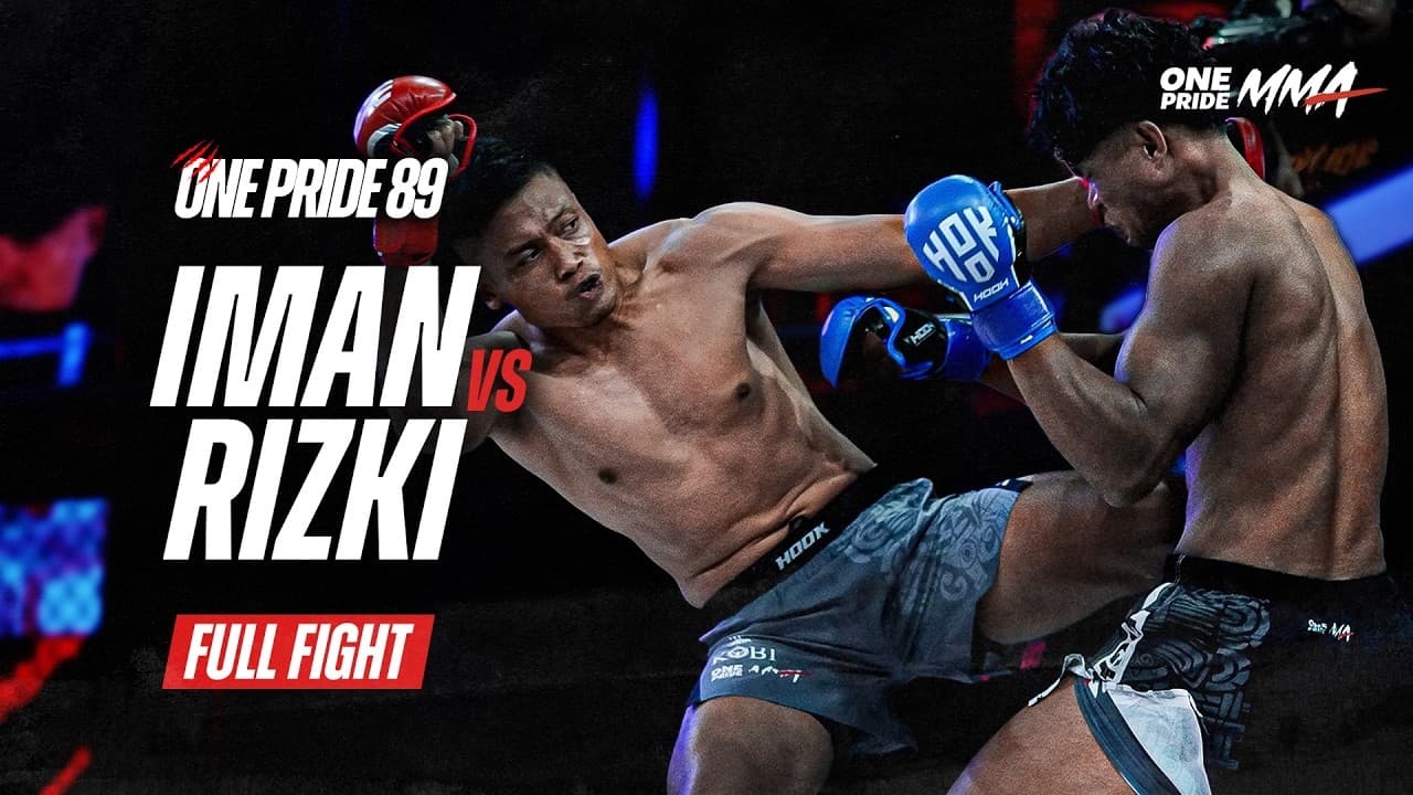 IMAN LESMANA VS RIZKY PAKAYA DUEL ADU STRIKING BRUTAL MENGENASKAN | One Pride MMA 89
