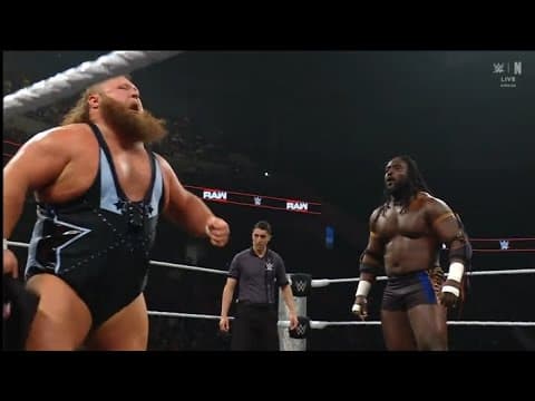 Oba Femi vs Otis _WWE RAW 4 APRIL 2026