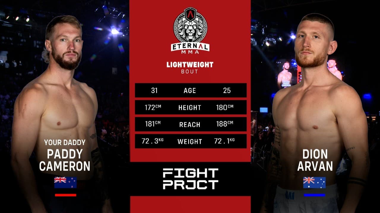 Eternal MMA 105: Paddy Cameron VS Dion Arvan | FULL FIGHT