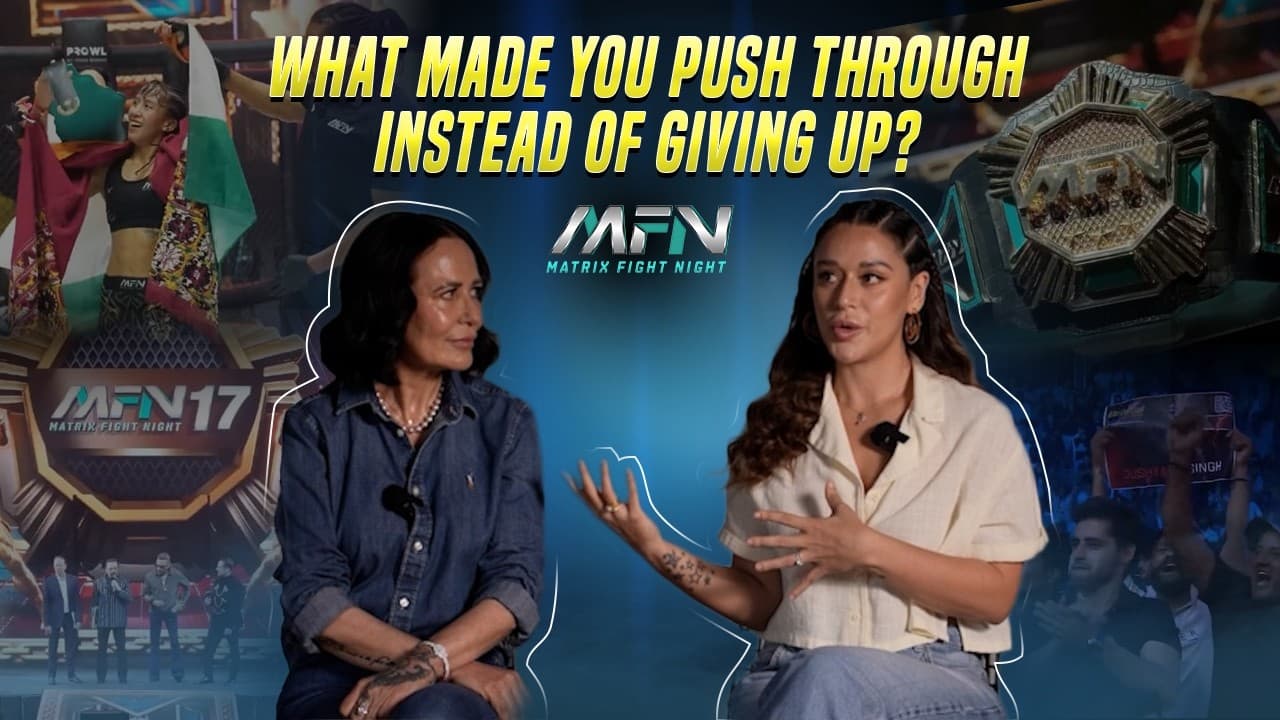What Made Ayesha Shroff & Krishna Shroff Never Give Up? 👀 Matrix Fight Night I Indian MMA