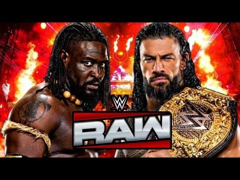 Roman Reigns(C) Vs Oba Femi WWE Raw Match May 6 2026 WWE2K26 Simulation - FULL MATCH