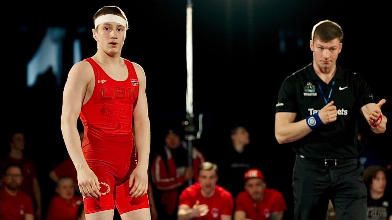 Norway vs USA. U17 Adrian Kitmitto (NOR) vs Nehemiah Boyden (USA) 60kg. Greco-roman boys wrestling.