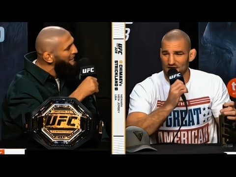 Khamzat Chimaev vs Sean Strickland Press Conference