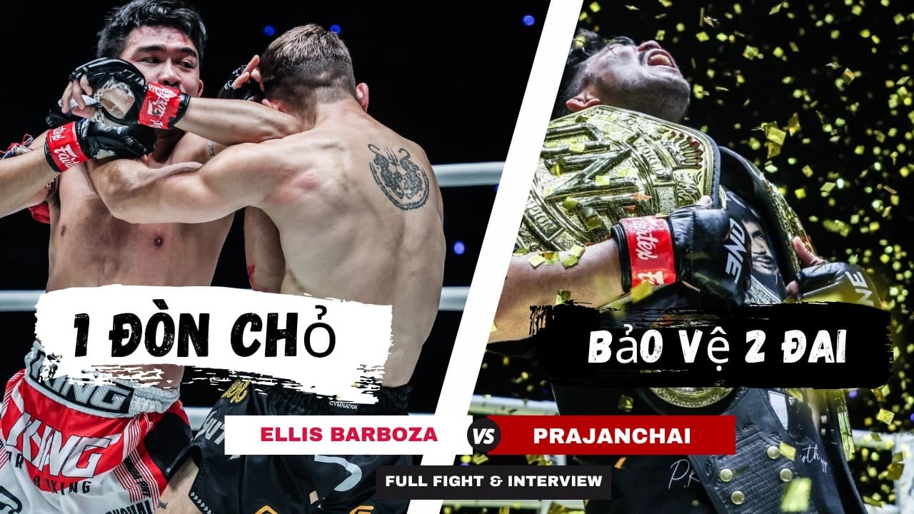 ĐÁNH CHỎ “CỤP PHA” ĐỐI THỦ, Prajanchai bảo vệ đai thế giới