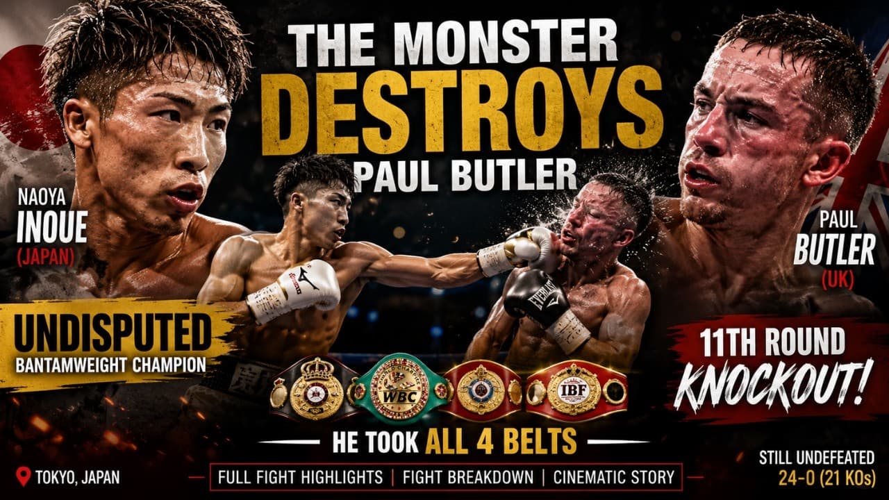Naoya Inoue DESTROYS Paul Butler, The Monster Becomes Undisputed Champion, Brutal 11th Round KO