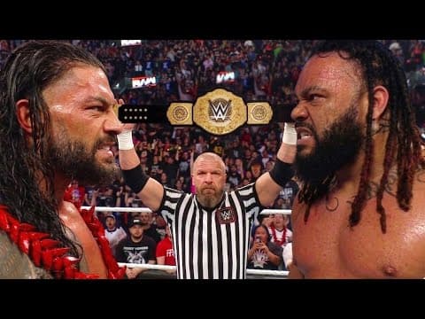 May 7, 2026 | When Roman Reigns takes his anger & brutally attacks jacob Fatu he destroys it.