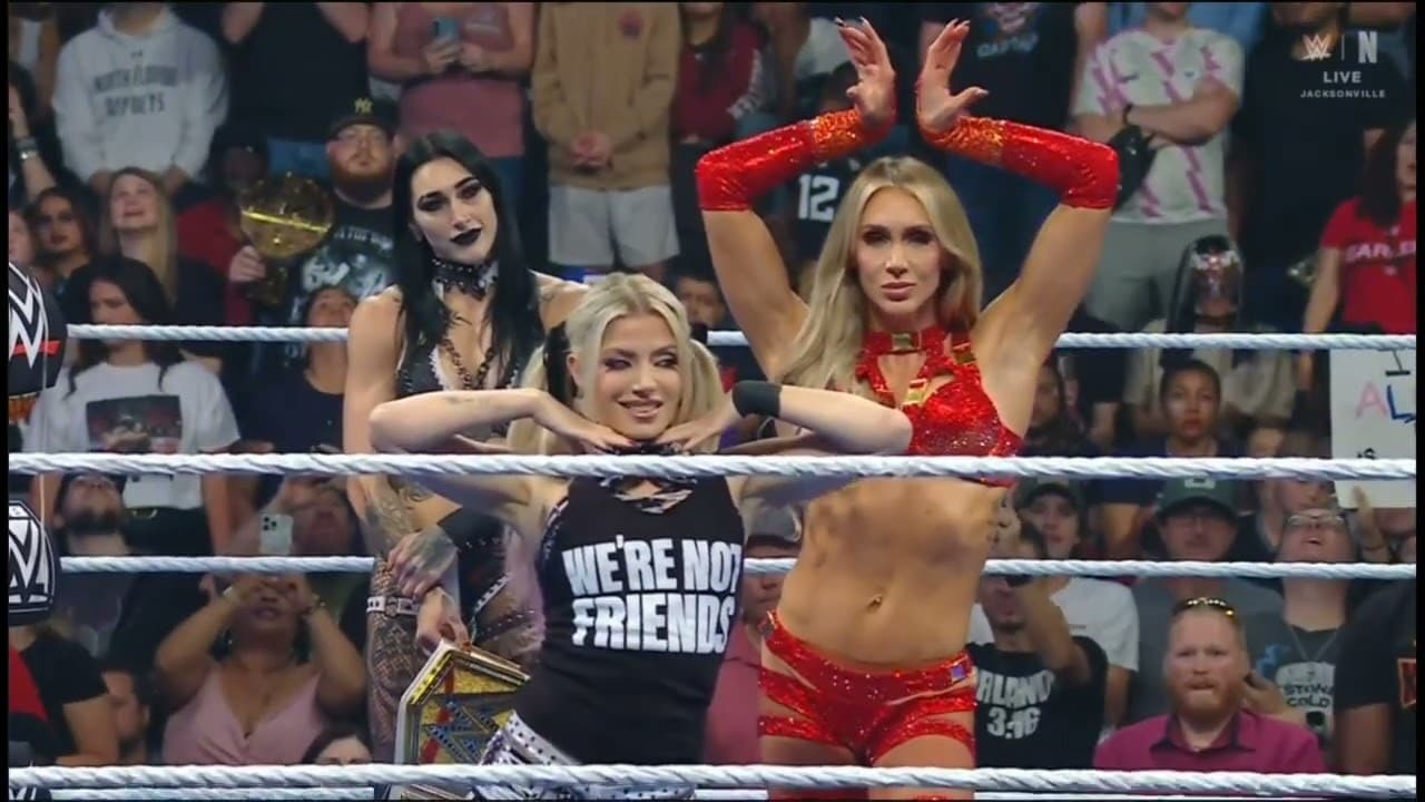 WWE SMACKDOWN RHEA RIPLEY & CHARLOTTE FLAIR & ALEXA BLISS VS FATAL INFLUENCE 05/08/26