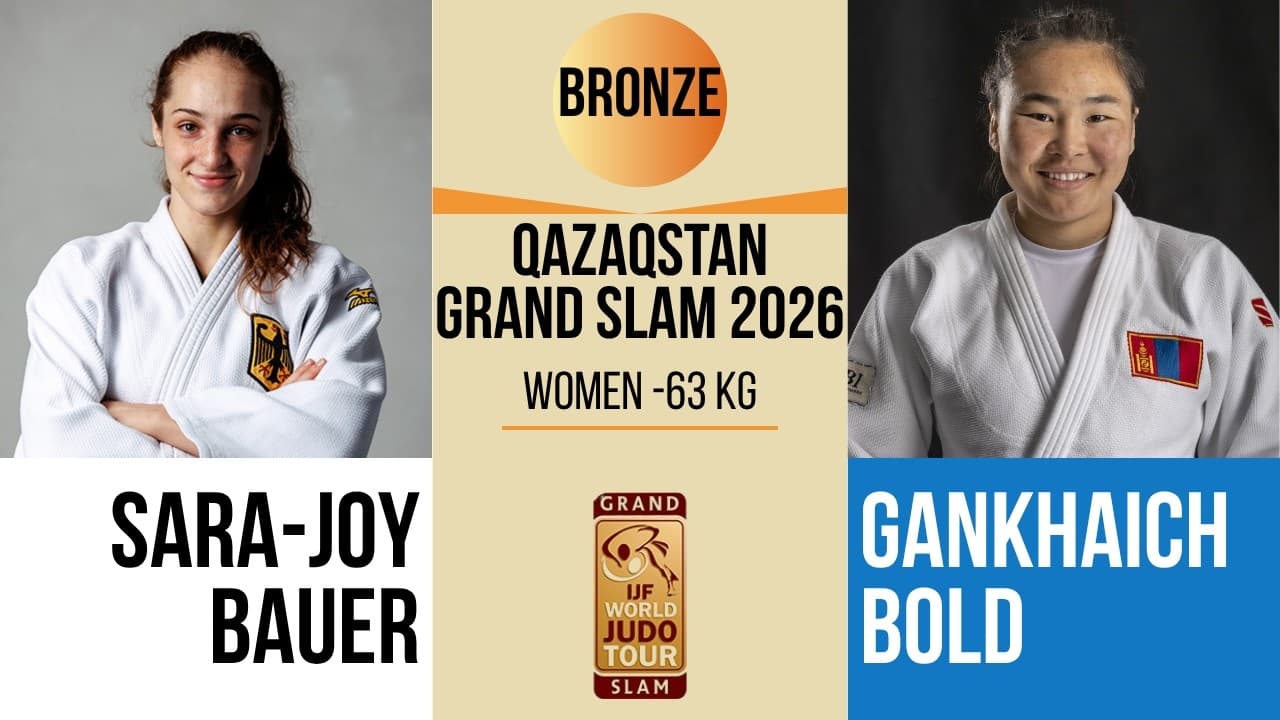 Sara-Joy BAUER VS Gankhaich BOLD | Qazaqstan Grand Slam 2026 | BRONZE -63 kg
