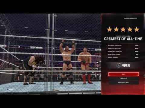 Austins Ass whoppers vs The Nation of Domination.  Wargames. WWE 2K25