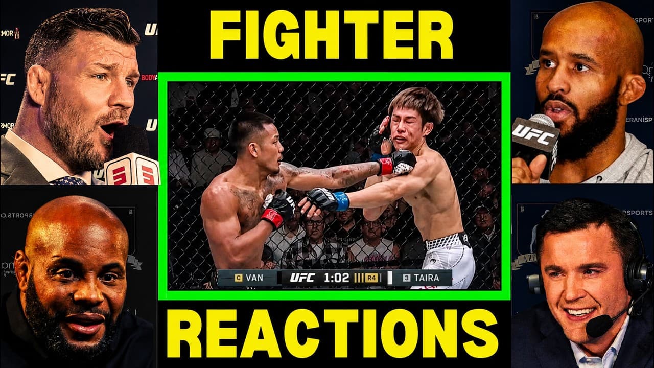 UFC Fighters REACT to Joshua Van BEATING Tatsuro Taira | UFC 328