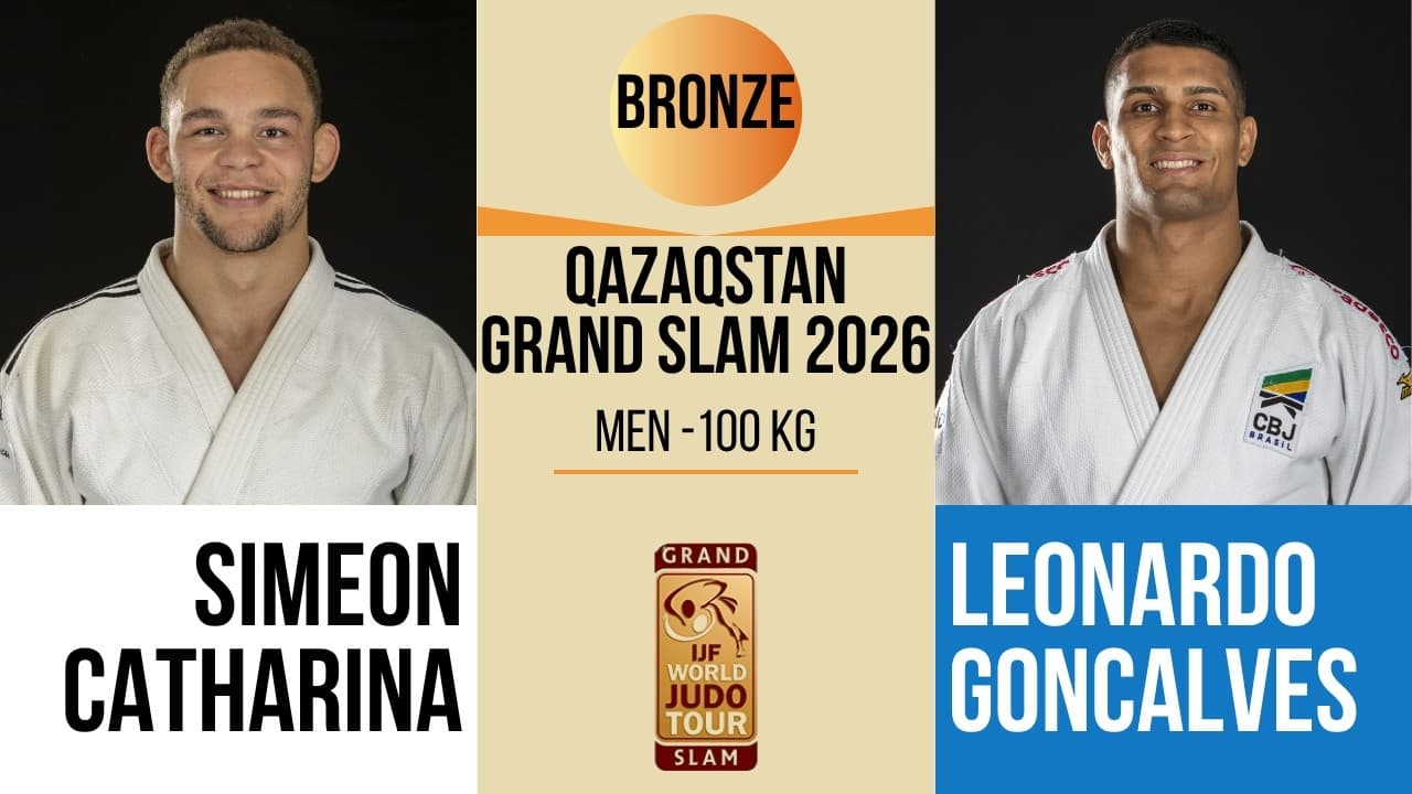 Simeon CATHARINA VS Leonardo GONCALVES | Qazaqstan Grand Slam 2026 | BRONZE -100 kg