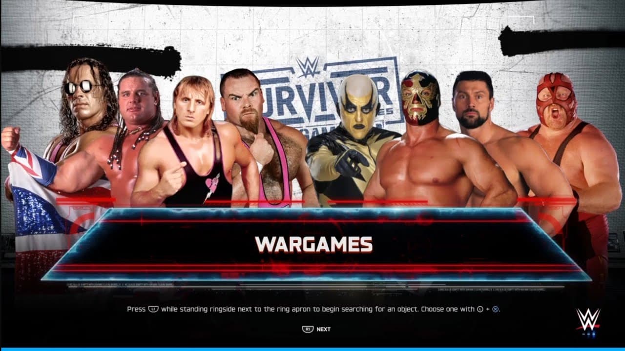 The Hart Foundation vs Team America. Wargames. WWE 2K25
