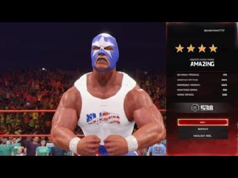 Mr America vs Carlito. Raw. WWE 2K25