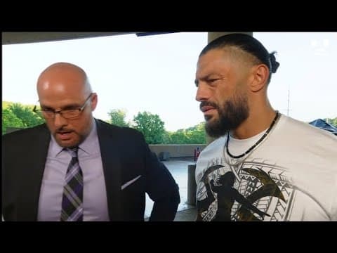 Roman Reigns & Adam Pearce backstage segment _WWE RAW 11 May 2026