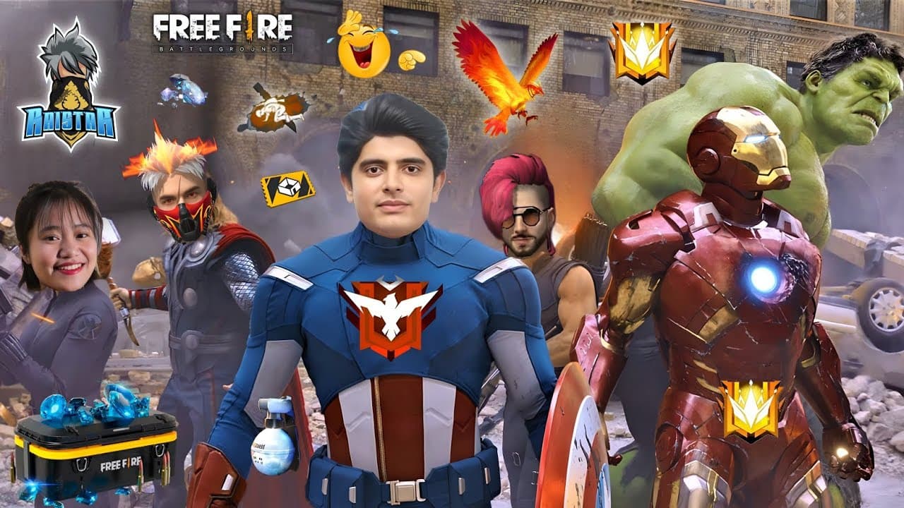 Free Fire Avengers 😂 | Hindi Funny Dubbing Video | Free Fire Comedy | Mniblack